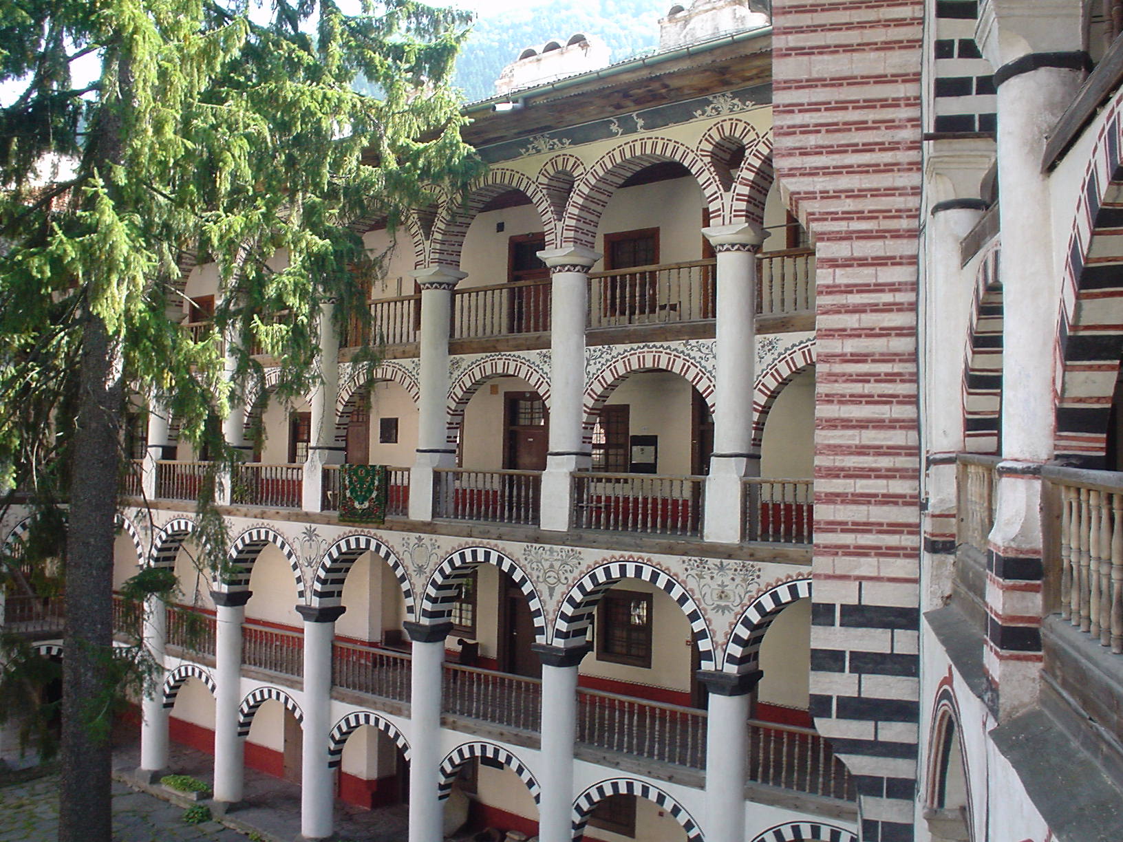Rila Monastery balconies